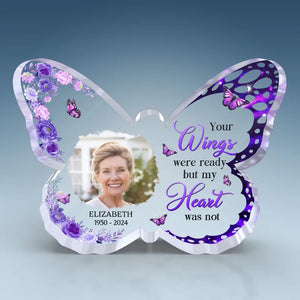 Custom Photo Sleep On Now And Take Your Rest - Memorial Personalized Custom Shaped Acrylic Plaque - Sympathy Gift For Family Members