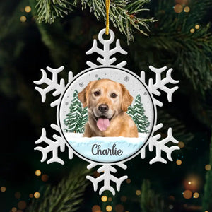 Custom Photo You Still Live In My Heart - Memorial Personalized Custom Ornament - Metal Custom Shaped - Sympathy Gift, Christmas Gift For Pet Owners, Pet Lovers