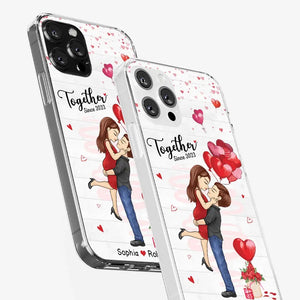 My Love For You Is Endless - Couple Personalized Custom Clear Phone Case - Gift For Husband Wife, Anniversary