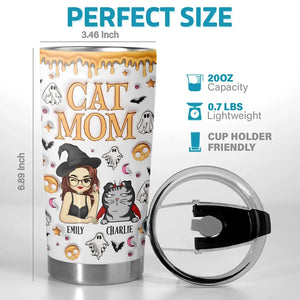 Time To Put On My Halloween Costume - Cat Personalized Custom 3D Inflated Effect Printed Tumbler - Halloween Gift For Pet Owners, Pet Lovers