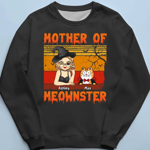 Mother Of Meownsters - Cat Personalized Custom Unisex T-shirt, Hoodie, Sweatshirt - Halloween Gift For Pet Owners, Pet Lovers