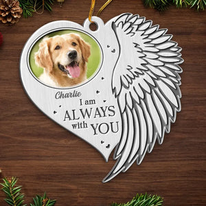 Custom Photo Bound By Memories, United In Love - Memorial Personalized Custom Ornament - Metal Custom Shaped - Sympathy Gift, Christmas Gift For Pet Owners, Pet Lovers