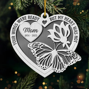 Not A Day Goes By That You Are Not Missed - Memorial Personalized Custom Ornament - Metal Custom Shaped - Sympathy Gift, Christmas Gift For Family Members