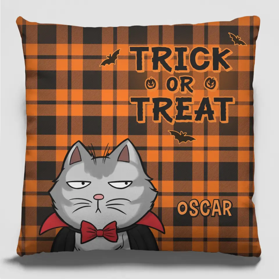 Beware Of Little Meownsters - Cat Personalized Custom Pillow - Halloween Gift For Pet Owners, Pet Lovers