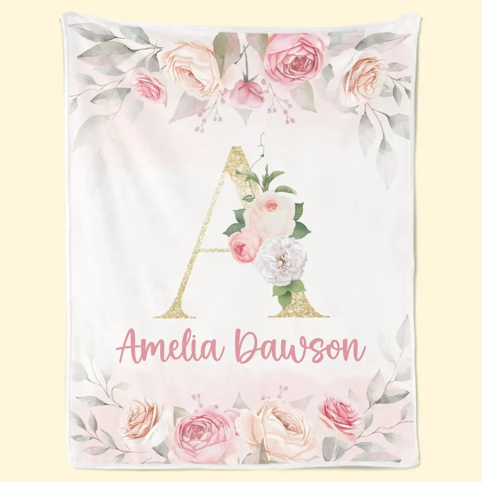 You Are The Cheerful Flower In Our Family’s Bouquet - Family Personalized Custom Baby Blanket - Gift For Baby Kids, Newborn Baby