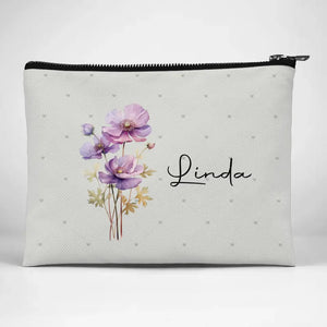 Like Flowers, We Can Bloom Even In The Toughest Conditions - Bestie Personalized Custom Cosmetic Bag - Gift For Best Friends, BFF, Sisters