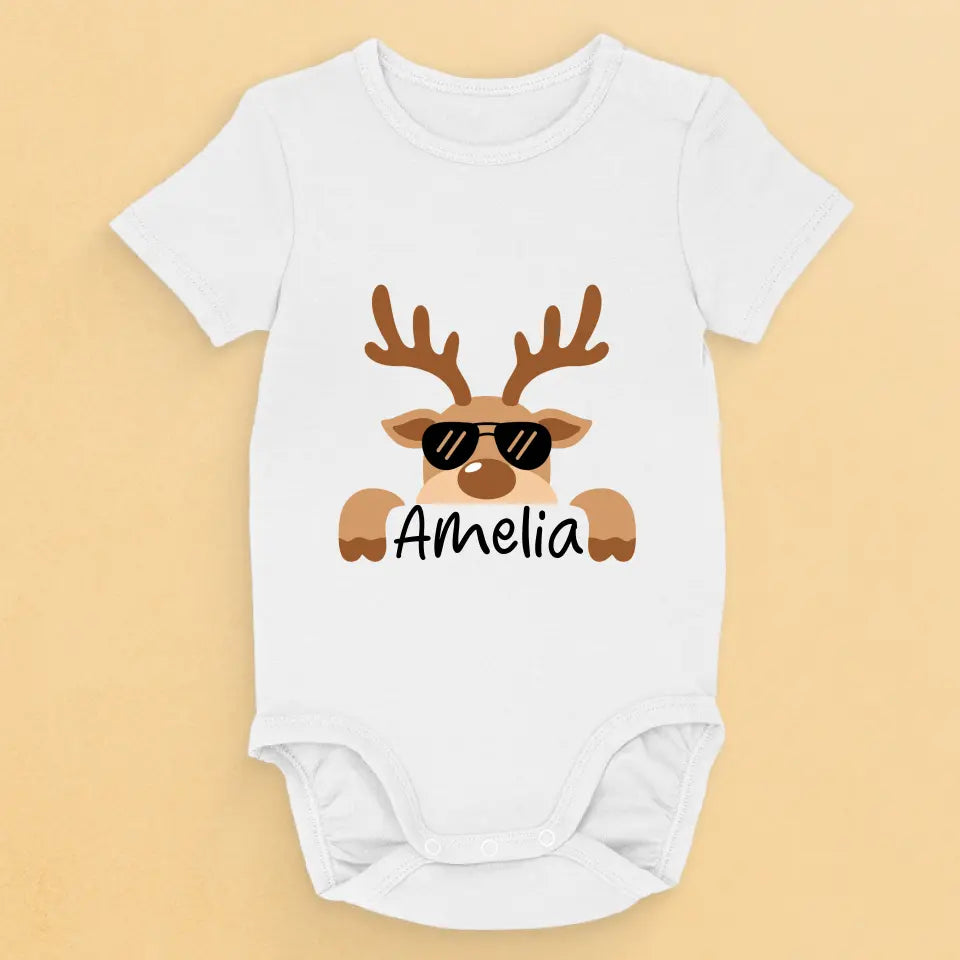 Jingle Bells And Baby Giggles - Family Personalized Custom Baby Onesie - Christmas Gift For Baby Kids, Newborn Baby