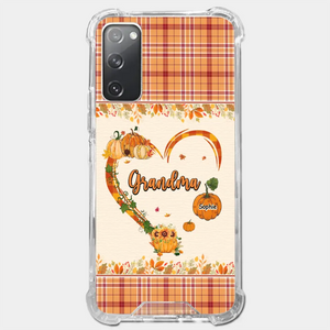 Family Time Is Like A Cozy Pumpkin Patch On A Crisp Autumn Day - Family Personalized Custom Clear Phone Case - Autumn Fall Gift For Grandma