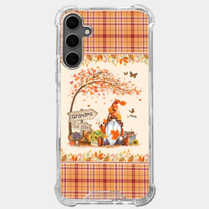 Oh My Gourd I Love Fall - Family Personalized Custom Clear Phone Case - Autumn Fall Gift For Grandma