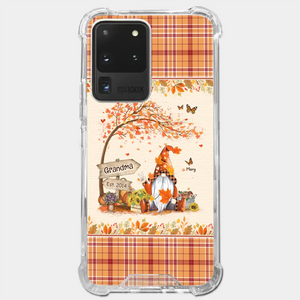 Oh My Gourd I Love Fall - Family Personalized Custom Clear Phone Case - Autumn Fall Gift For Grandma