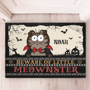 Beware Of Little Meownsters - Cat Personalized Custom Home Decor Decorative Mat - Halloween Gift For Pet Owners, Pet Lovers