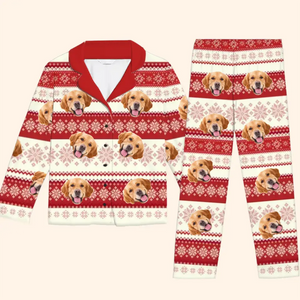 Custom Photo Have A Pawsome Christmas - Dog & Cat Personalized Custom Pajamas - Christmas Gift For Pet Owners, Pet Lovers