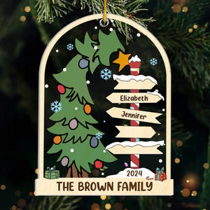 Love And Togetherness Make The Perfect Christmas - Family Personalized Custom Ornament - Acrylic Custom Shaped - Christmas Gift For Family Members