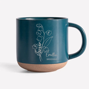 Sprinkling Some Floral Magic On Every Sip - Bestie Personalized Custom Pottery Mug - Gift For Best Friends, BFF, Sisters