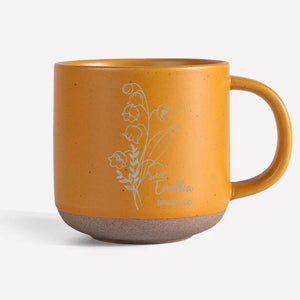 Sprinkling Some Floral Magic On Every Sip - Bestie Personalized Custom Pottery Mug - Gift For Best Friends, BFF, Sisters