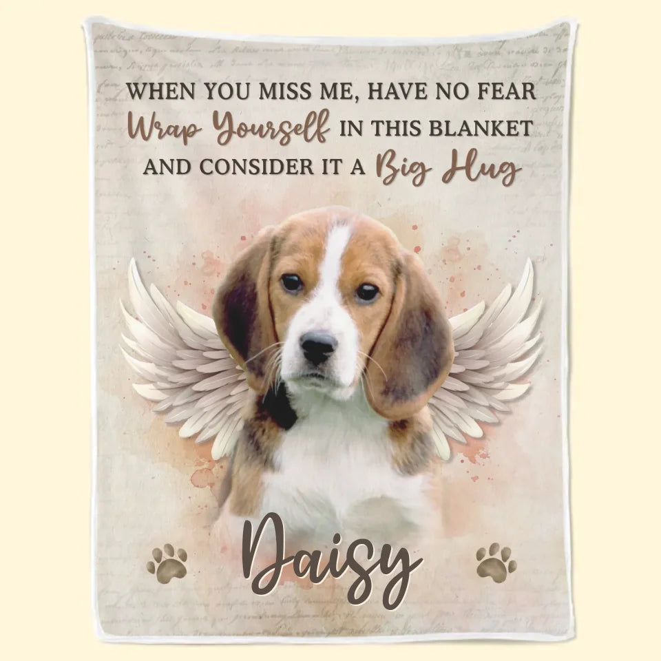 Custom Photo No Longer By My Side But Forever In My Heart - Memorial Personalized Custom Blanket - Sympathy Gift For Pet Owners, Pet Lovers