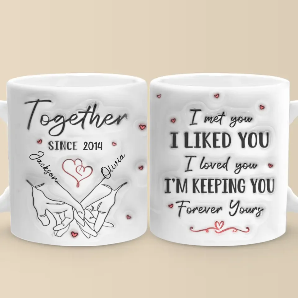 You're My Queen - Couple Personalized Custom 3D Inflated Effect Printed Mug - Gift For Husband Wife, Anniversary
