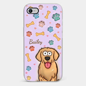 Furry Friends Make Life Brighter - Dog & Cat Personalized Custom 3D Inflated Effect Printed Clear Phone Case - Gift For Pet Owners, Pet Lovers