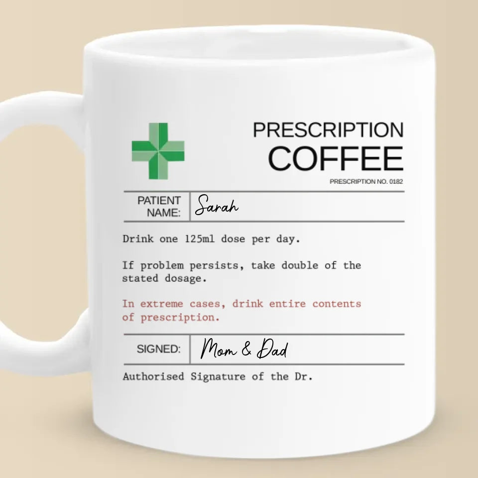 Take Life With A Spoonful Of Humor - Family Personalized Custom Mug - Funny Gift For Yourself, Family Members