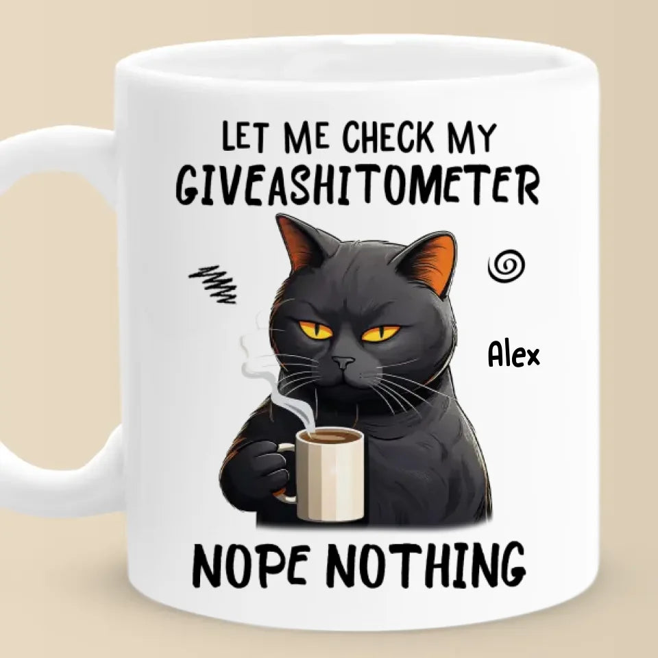 My Spirit Animal Is A Grumpy Cat - Friend Personalized Custom Mug - Christmas Gift, Birthday Gift For Best Friends, Family Members, Coworkers, Yourself