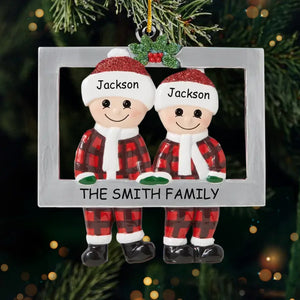 Remember This December, That Love Weighs More Than Gold - Family Personalized Custom Ornament - Acrylic Custom Shaped - Christmas Gift For Family Members