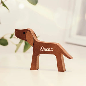 The Love Of A Family Is Life's Greatest Blessing - Dog & Cat Personalized Custom Shaped Wooden Art Puzzle - Wooden Pet Carvings, Wood Sculpture Table Ornaments, Carved Wood Decor - Gift For Pet Owners, Pet Lovers
