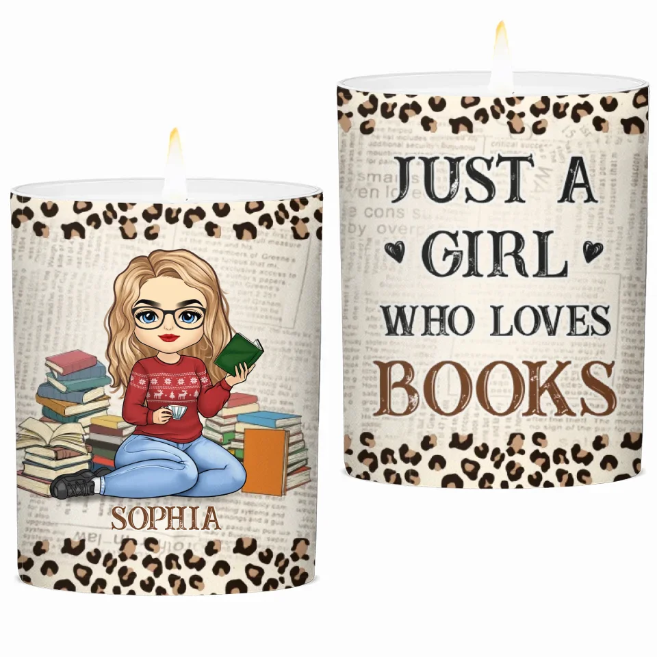 Just One More Chapter - Personalized Custom Smokeless Scented Candle - Christmas Gift For Book Lovers