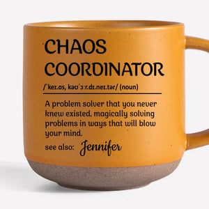 Master Of Chaos - Coworker Personalized Custom Printed Pottery Mug - Gift For Coworkers, Work Friends, Colleagues