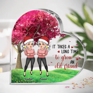 I Miss You So Much - Bestie Personalized Custom Heart Shaped Acrylic Plaque - Christmas Gift For Best Friends, BFF, Sisters