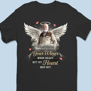 Custom Photo You Will Remain In Our Hearts Forever - Memorial Personalized Custom Unisex T-shirt, Premium T-shirt, Hoodie - Sympathy Gift, Christmas Gift For Family Members