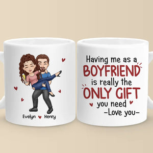 With You, Every Moment Is An Adventure - Couple Personalized Custom Mug - Christmas Gift For Husband Wife, Anniversary