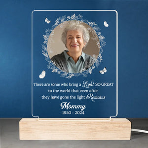 Custom Photo Your Light Will Guide Us Always - Memorial Personalized Custom Shaped 3D LED Light - Sympathy Gift, Christmas Gift For Family Members