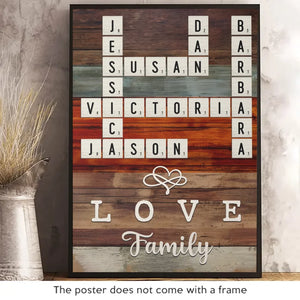 Home Is Where The Family Gathers - Family Personalized Custom Vertical Poster - Gift For Family Members