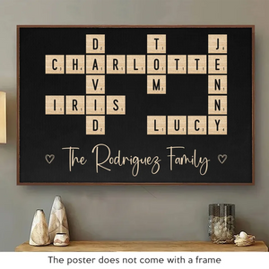 Family Is The Heart Of A Home - Family Personalized Custom Horizontal Poster - Christmas Gift For Family Members