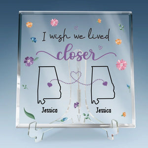 Cheers To Friendship - Bestie Personalized Custom Square Shaped Acrylic Plaque - Gift For Best Friends, BFF, Sisters