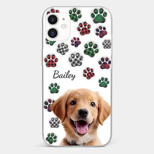 Custom Photo My Best Friend Has Four Paws - Dog & Cat Personalized Custom 3D Inflated Effect Printed Clear Phone Case - Gift For Pet Owners, Pet Lovers