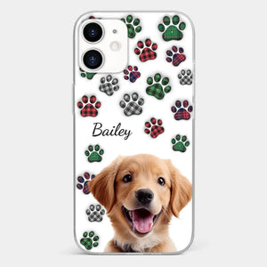 Custom Photo My Best Friend Has Four Paws - Dog & Cat Personalized Custom 3D Inflated Effect Printed Clear Phone Case - Gift For Pet Owners, Pet Lovers