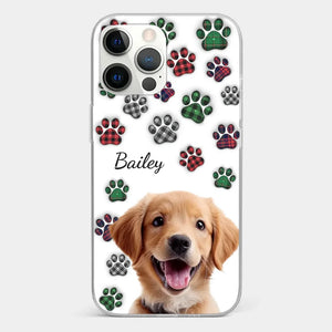 Custom Photo My Best Friend Has Four Paws - Dog & Cat Personalized Custom 3D Inflated Effect Printed Clear Phone Case - Gift For Pet Owners, Pet Lovers