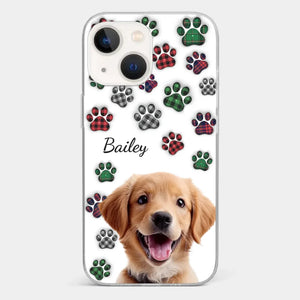 Custom Photo My Best Friend Has Four Paws - Dog & Cat Personalized Custom 3D Inflated Effect Printed Clear Phone Case - Gift For Pet Owners, Pet Lovers