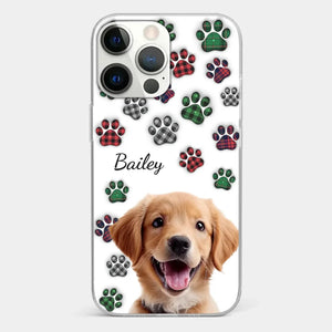 Custom Photo My Best Friend Has Four Paws - Dog & Cat Personalized Custom 3D Inflated Effect Printed Clear Phone Case - Gift For Pet Owners, Pet Lovers