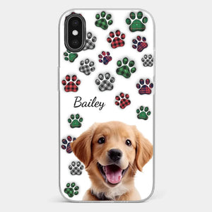 Custom Photo My Best Friend Has Four Paws - Dog & Cat Personalized Custom 3D Inflated Effect Printed Clear Phone Case - Gift For Pet Owners, Pet Lovers