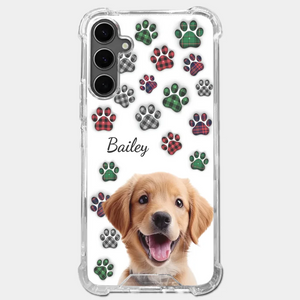 Custom Photo My Best Friend Has Four Paws - Dog & Cat Personalized Custom 3D Inflated Effect Printed Clear Phone Case - Gift For Pet Owners, Pet Lovers