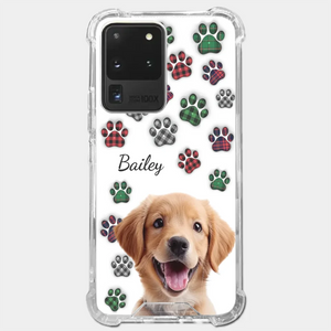 Custom Photo My Best Friend Has Four Paws - Dog & Cat Personalized Custom 3D Inflated Effect Printed Clear Phone Case - Gift For Pet Owners, Pet Lovers