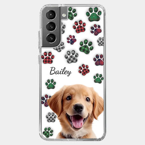 Custom Photo My Best Friend Has Four Paws - Dog & Cat Personalized Custom 3D Inflated Effect Printed Clear Phone Case - Gift For Pet Owners, Pet Lovers