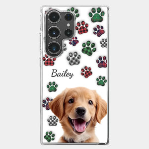 Custom Photo My Best Friend Has Four Paws - Dog & Cat Personalized Custom 3D Inflated Effect Printed Clear Phone Case - Gift For Pet Owners, Pet Lovers