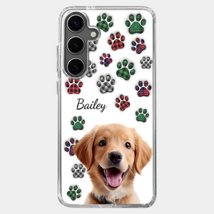 Custom Photo My Best Friend Has Four Paws - Dog & Cat Personalized Custom 3D Inflated Effect Printed Clear Phone Case - Gift For Pet Owners, Pet Lovers