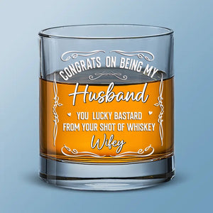 My Love Is Always Yours - Couple Personalized Custom Whiskey Glass - Gift For Husband Wife, Anniversary