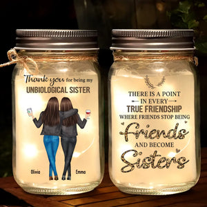 You Make My World Brighter Just By Being In It - Bestie Personalized Custom Mason Jar Light - Gift For Best Friends, BFF, Sisters