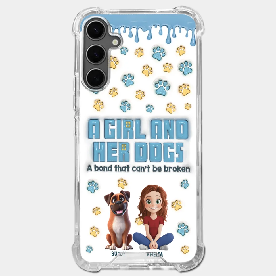 A Bond That Can't Be Broken - Dog Personalized Custom 3D Inflated Effect Printed Clear Phone Case - Gift For Pet Owners, Pet Lovers