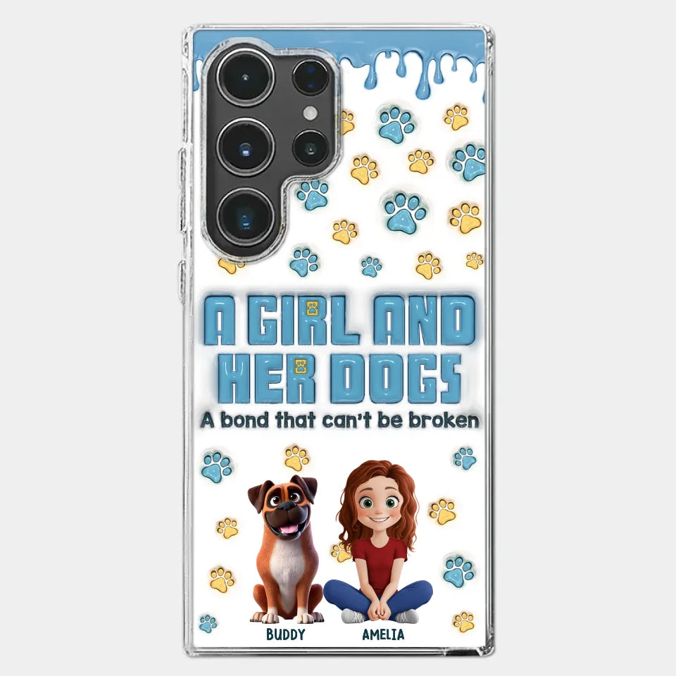 A Bond That Can't Be Broken - Dog Personalized Custom 3D Inflated Effect Printed Clear Phone Case - Gift For Pet Owners, Pet Lovers